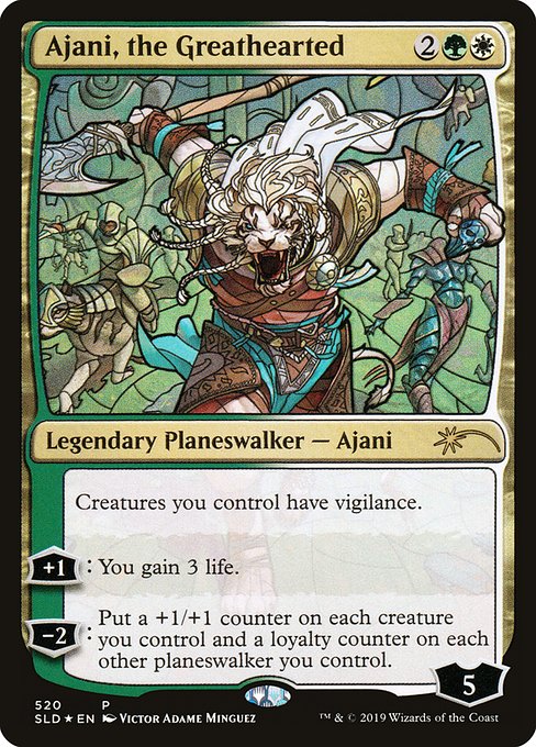【ENG】【Foil】《寛大なる者、アジャニ/Ajani, the Greathearted》(520)[Secret Lair]