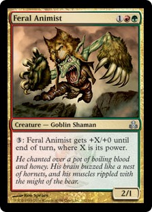 【ENG】【Foil】《残忍な精霊信者/Feral Animist》[GPT]