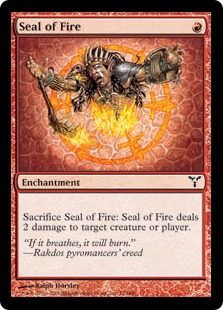 【ENG】【Foil】《炎の印章/Seal of Fire》[DIS]