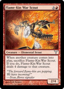 【ENG】《炎の血族の戦場偵察兵/Flame-Kin War Scout》[DIS]