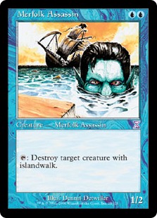 【ENG】■旧枠■《マーフォークの暗殺者/Merfolk Assassin》[TSB]