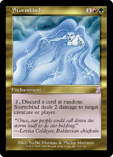 【ENG】【Foil】■旧枠■《嵐の束縛/Stormbind》[TSB]