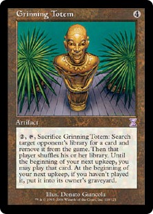 【ENG】【Foil】■旧枠■《にやにや笑いのトーテム像/Grinning Totem》[TSB]