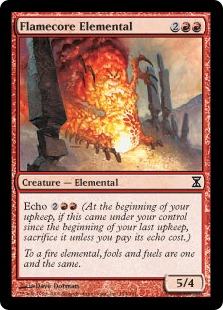 【ENG】【Foil】《炎核の精霊/Flamecore Elemental》[TSP]