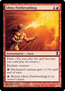 【ENG】【Foil】《ギトゥの火炎噴射/Ghitu Firebreathing》[TSP]