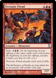 【ENG】【Foil】《地盤の悪鬼/Tectonic Fiend》[TSP]