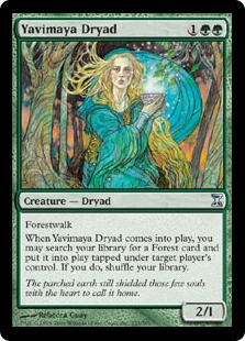 【ENG】【Foil】《ヤヴィマヤのドライアド/Yavimaya Dryad》[TSP]