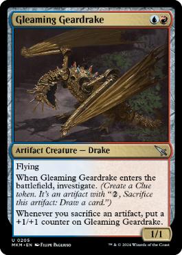 【ENG】【Foil】《煌く機械ドレイク/Gleaming Geardrake》[MKM]