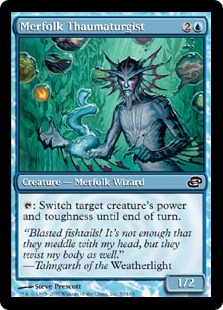 【ENG】【Foil】《マーフォークの秘術師/Merfolk Thaumaturgist》[PLC]