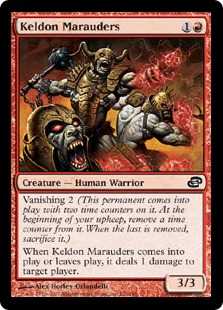 【ENG】【Foil】《ケルドの匪賊/Keldon Marauders》[PLC]