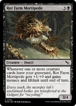 【ENG】【Foil】《腐敗農場の死足虫/Rot Farm Mortipede》[MKM]