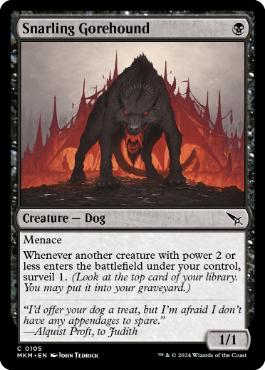 【ENG】【Foil】《うなる大殺犬/Snarling Gorehound》[MKM]