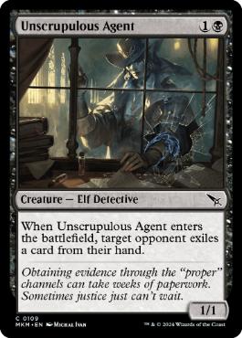 【ENG】【Foil】《無節操な探偵社員/Unscrupulous Agent》[MKM]