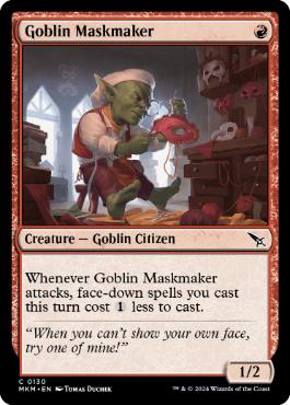 【ENG】【Foil】《ゴブリンの仮面職人/Goblin Maskmaker》[MKM]