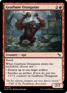 【ENG】【Foil】《機械壊しのオランウータン/Gearbane Orangutan》[MKM]