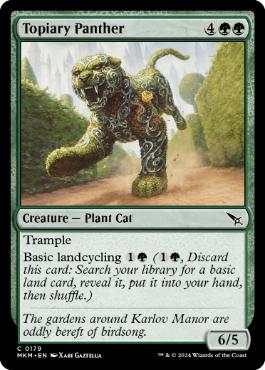 【ENG】【Foil】《装飾庭園の豹/Topiary Panther》[MKM]