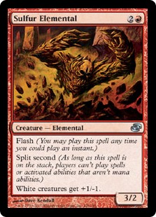 【ENG】【Foil】《硫黄の精霊/Sulfur Elemental》[PLC]