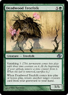 【ENG】【Foil】《デッドウッドのツリーフォーク/Deadwood Treefolk》[PLC]
