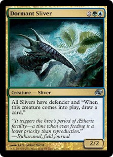 【ENG】【Foil】《休眠スリヴァー/Dormant Sliver》[PLC]