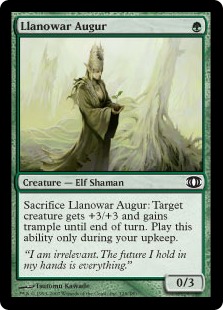 【ENG】【Foil】《ラノワールの占い師/Llanowar Augur》[FUT]