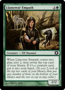 【ENG】【Foil】《ラノワールの共感者/Llanowar Empath》[FUT]