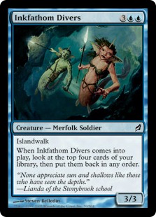 【ENG】【Foil】《墨深みの潜り手/Inkfathom Divers》[LRW]