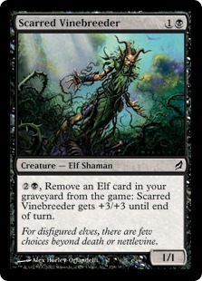 【ENG】【Foil】《傷負いのツタ育て/Scarred Vinebreeder》[LRW]