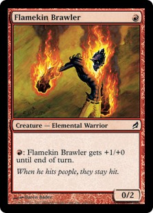 【ENG】【Foil】《炎族の喧嘩屋/Flamekin Brawler》[LRW]