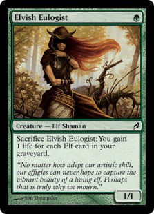 【ENG】【Foil】《エルフの賛美者/Elvish Eulogist》[LRW]