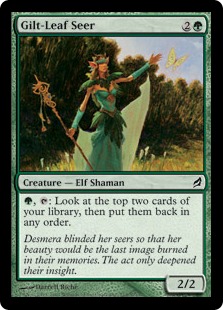 【ENG】【Foil】《光り葉の予見者/Gilt-Leaf Seer》[LRW]