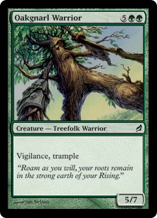 【ENG】【Foil】《樫瘤の戦士/Oakgnarl Warrior》[LRW]