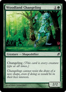 【ENG】【Foil】《森林の変わり身/Woodland Changeling》[LRW]