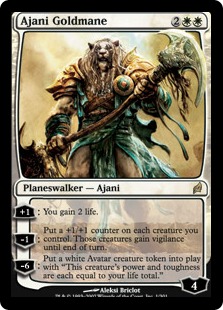 【ENG】《黄金のたてがみのアジャニ/Ajani Goldmane》[LRW]