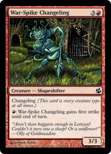 【ENG】【Foil】《戦釘の変わり身/War-Spike Changeling》[MOR]