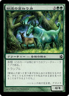 【JPN】【Foil】《獣道の変わり身/Game-Trail Changeling》[MOR]