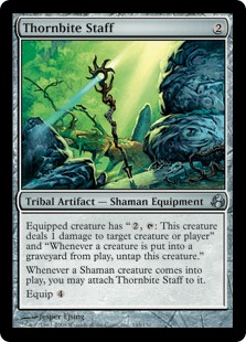 【ENG】【Foil】《棘噛みの杖/Thornbite Staff》[MOR]