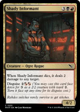 【ENG】【Foil】《不審な密通者/Shady Informant》[MKM]