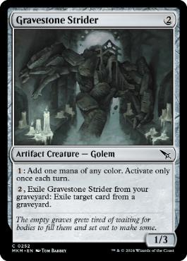 【ENG】【Foil】《墓石の徘徊者/Gravestone Strider》[MKM]