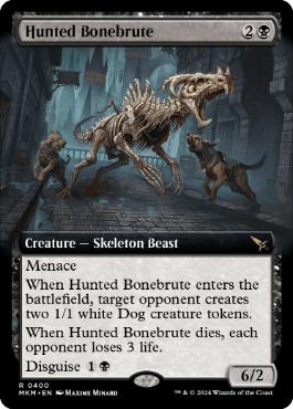 【ENG】■拡張アート■《狩り立てられた暴骨/Hunted Bonebrute》[MKM]