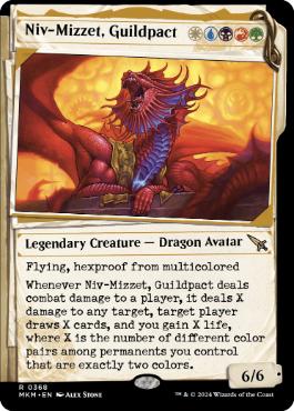 【ENG】■ショーケース■《ギルドパクト、ニヴ＝ミゼット/Niv-Mizzet, Guildpact》(368)[MKM]