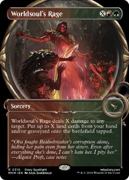 【ENG】【Foil】■ショーケース■《世界魂の憤怒/Worldsoul's Rage》[MKM]