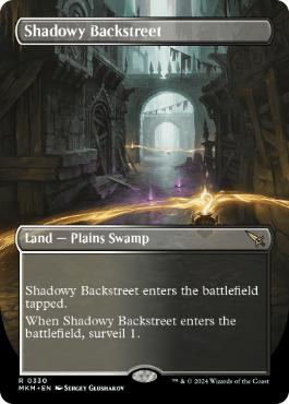 【ENG】【Foil】■ボーダーレス■《薄暗い裏通り/Shadowy Backstreet》[MKM]