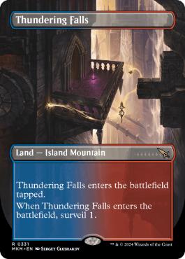 【ENG】【Foil】■ボーダーレス■《轟音の滝/Thundering Falls》[MKM]