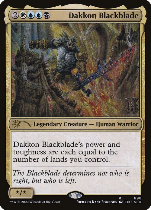 【ENG】【Foil】《黒き剣のダッコン/Dakkon Blackblade》(698)[Secret Lair]
