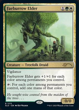【ENG】【Foil】《フェイ庄の古老/Faeburrow Elder》(1173)[Secret Lair]