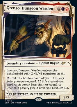 【ENG】【Foil】《地下牢の管理人、グレンゾ/Grenzo, Dungeon Warden》(1569)[Secret Lair]