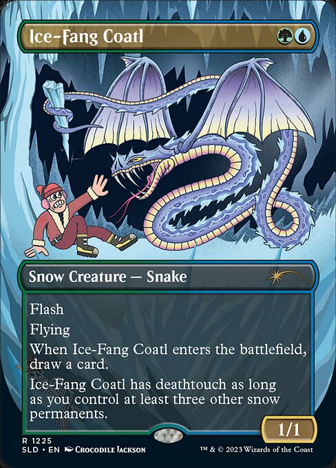 【ENG】《氷牙のコアトル/Ice-Fang Coatl》(1225)[Secret Lair]