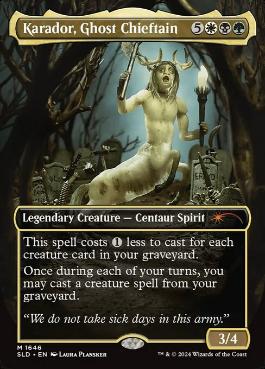 【ENG】【Foil】《幽霊の酋長、カラドール/Karador, Ghost Chieftain》(1646)[Secret Lair]