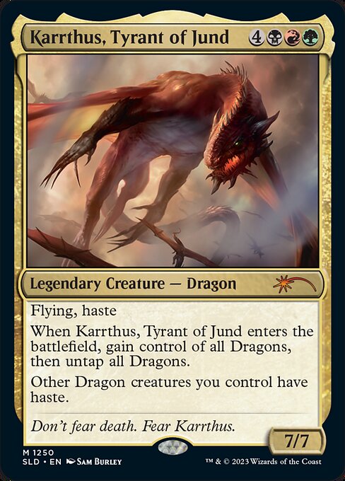【ENG】【Foil】《ジャンドの暴君、カーサス/Karrthus, Tyrant of Jund》(1250)[Secret Lair]
