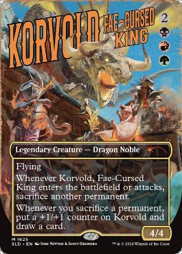 【ENG】【Foil】《フェイに呪われた王、コルヴォルド/Korvold, Fae-Cursed King》(1625)[Secret Lair]
